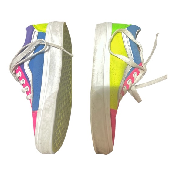Vans Old School Neon Color Block Low Top Skate Shoes, Size Women’s US 5.5 - Picture 3 of 8